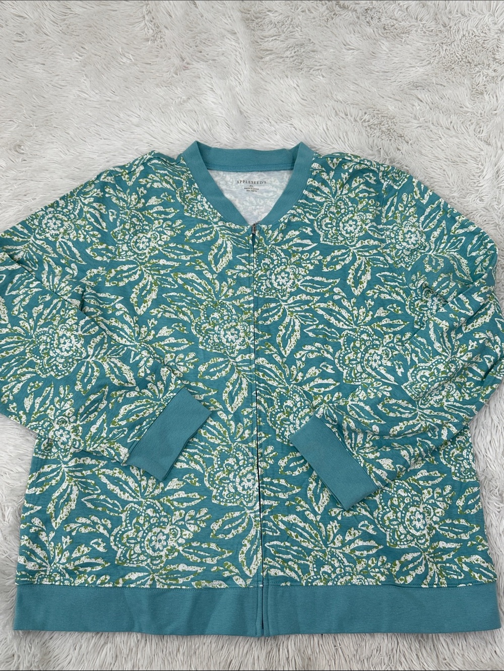 🥕 NWT Appleseed’s  Zip Up Sweatshirt Jacket